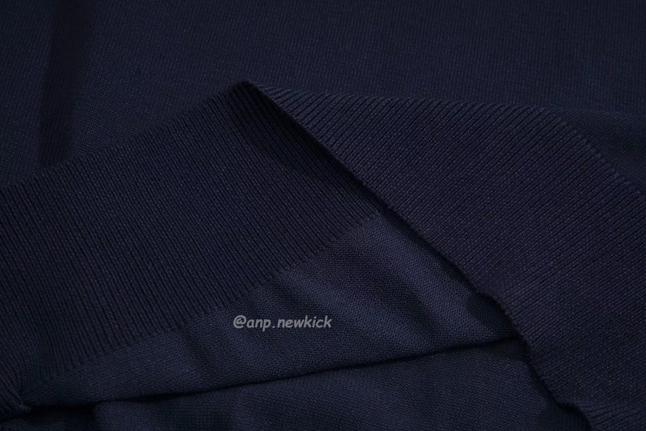 Miu Miu Logo Embroidery Polo Top In Navy (3) - newkick.org